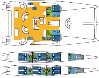 Floor plan image for yacht Poncin Yacht 82 - Phuket Dream