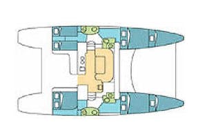Floor plan image for yacht Catana 47 - Colorado