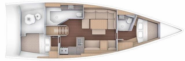 Floor plan image for yacht Dufour 412 - Liaison
