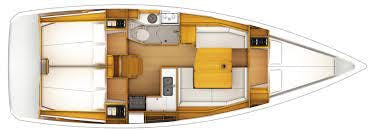 Floor plan image for yacht Sun Odyssey 379 - Bergerac