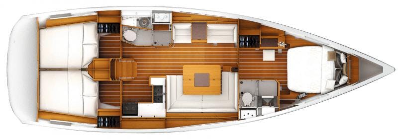 Floor plan image for yacht Sun Odyssey 449 - Monoi