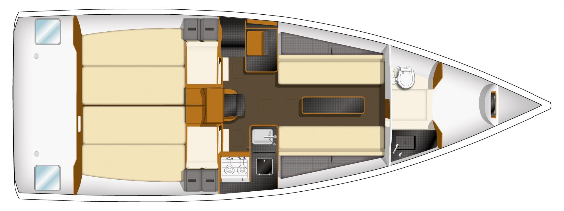 Floor plan image for yacht Sun Fast 3200 - OCEAN VOX