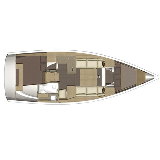 Floor plan image for yacht Dufour 350 GL - STELLA