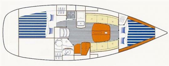 Floor plan image for yacht First 31.7 - ETCH