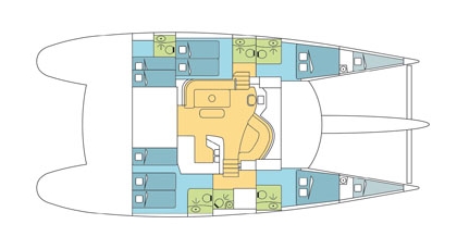 Floor plan image for yacht Eleuthera 60 - Mata Fenua