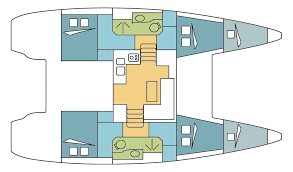 Floor plan image for yacht Lagoon 39 - Cote Roti