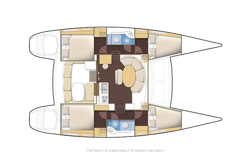 Floor plan image for yacht Lagoon 380 - TOKYO