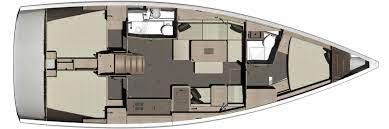 Floor plan image for yacht Dufour 412 - Walk on the moon