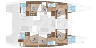 Floor plan image for yacht Lagoon 52 - WATTEAU
