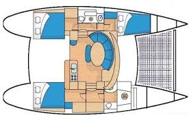 Floor plan image for yacht Lagoon 380 - Blue Butterfly