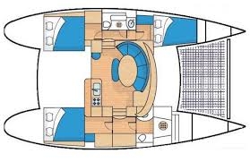 Floor plan image for yacht Lagoon 380 - Blue Butterfly