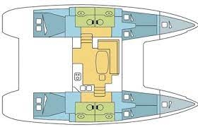 Floor plan image for yacht Lagoon 400 - Cayola