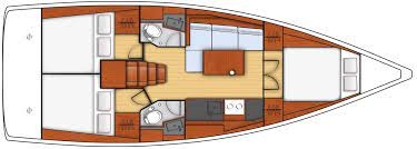 Floor plan image for yacht Oceanis 38.1 - Lully