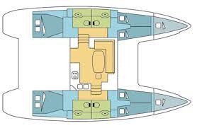 Floor plan image for yacht Lagoon 400 - NERETVA