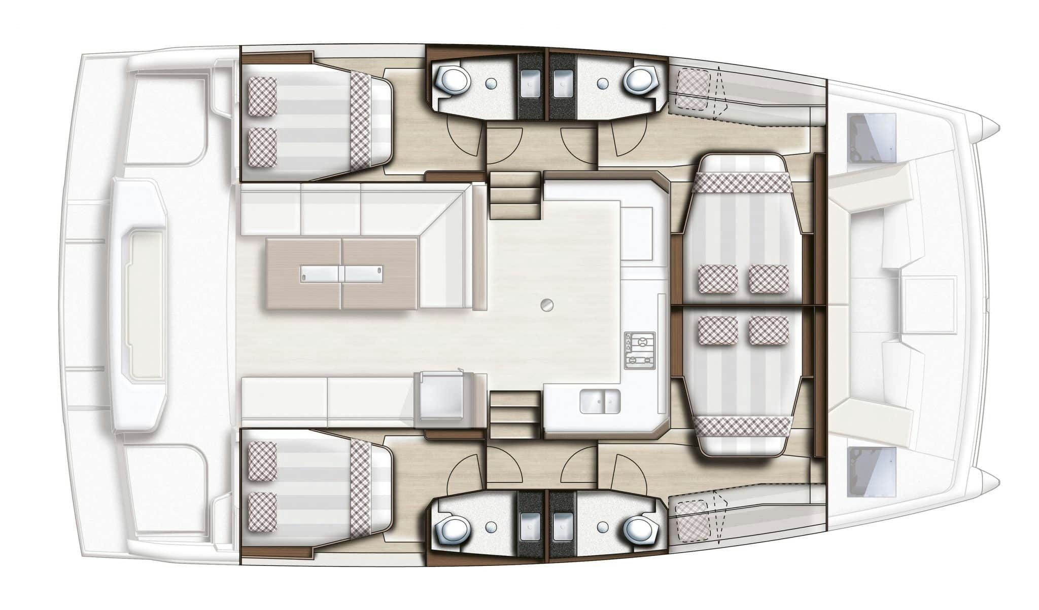 Floor plan image for yacht Bali Catspace - Let s go