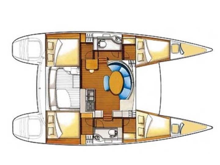 Floor plan image for yacht Lagoon 380 - KIWI