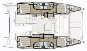 Floor plan image for yacht Bali 4.5 - Crates