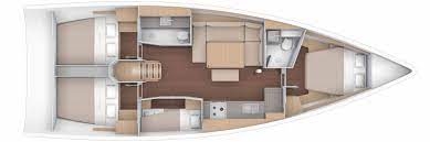 Floor plan image for yacht Dufour 430 - Fauvette