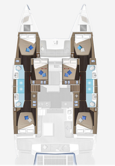 Lagoon 51 - 6 cabins