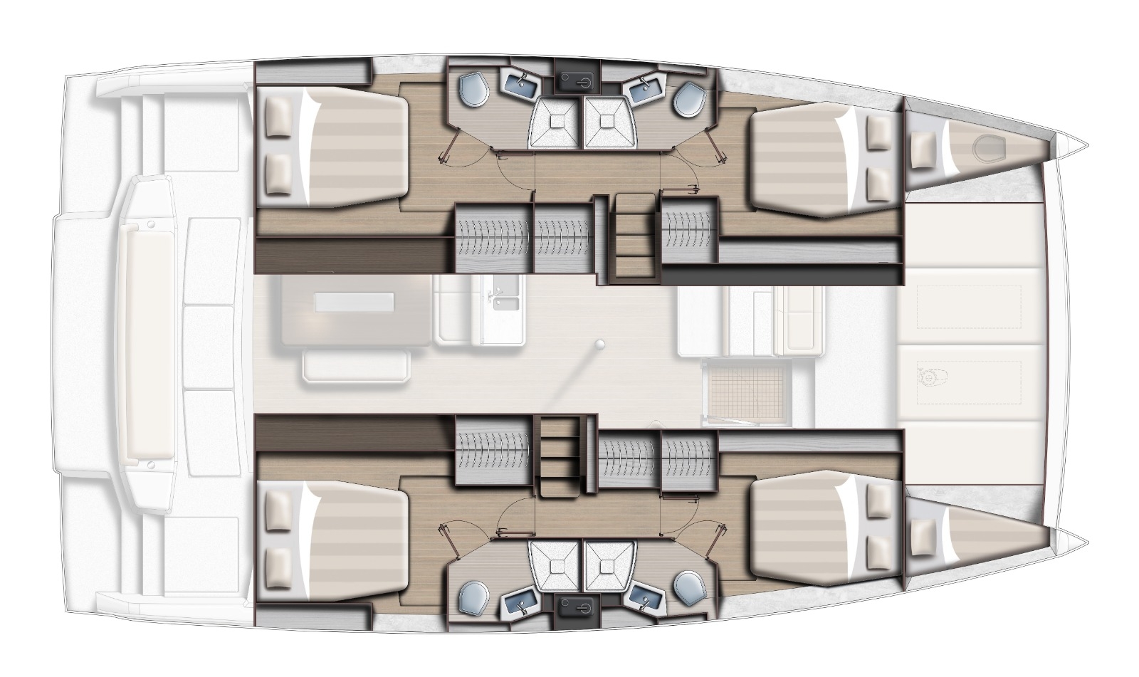 Floor plan image for yacht Bali 4.6 - La Brise