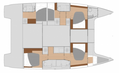 Floor plan image for yacht Saona 47 - Nefeli