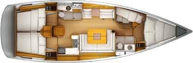 Floor plan image for yacht Sun Odyssey 439 - HAIR