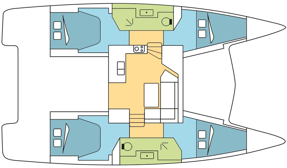 Floor plan image for yacht Lucia 40 - AROHA KOHANGA II