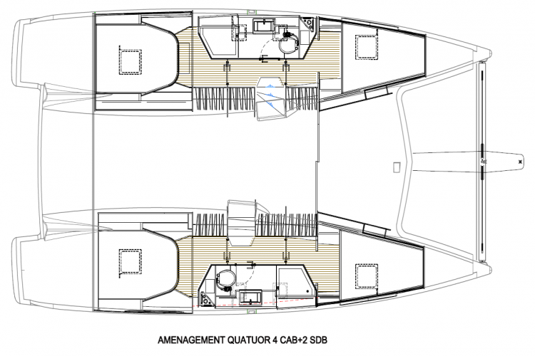 Floor plan image for yacht Lucia 40 - VAHEVALA