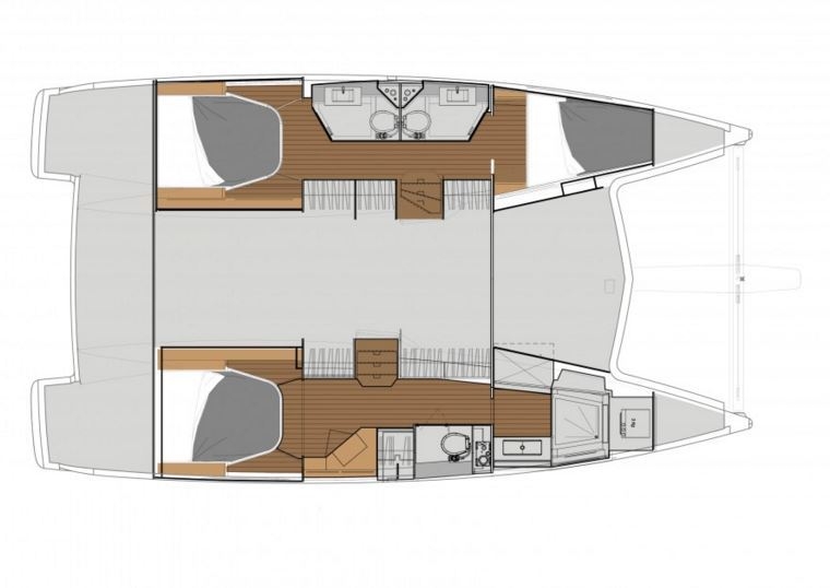 Floor plan image for yacht Lucia 40 - SANSIBAR